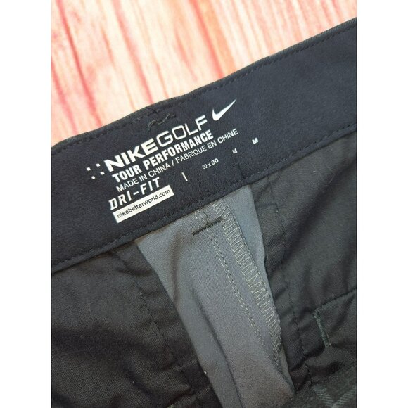 Nike Golf Mens Charcoal Checkered Dri-Fit Pants 32x30 - Picture 4 of 8